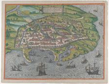 Map of Alexandria, 1575. Creators: Frans Hogenberg, Georg Braun