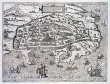 Map of Alexandria, Egypt, c1625. Creator: Unknown