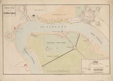 Map of Antwerp during the siege by the French, 1832, (1832-1833). Creators: Anon, Johannes Paulus Houtman
