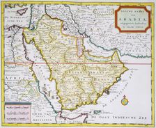 Map of Arabia, 1744. Creator: Isaak Tirion