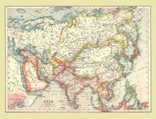 Map of Asia, 1902. Creator: Unknown