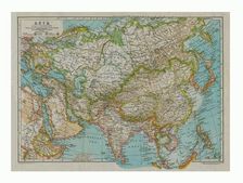 Map of Asia, c1910. Artist: Gull Engraving Company