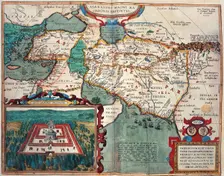 Map of Asia Minor and Africa, 1595. Creator: Unknown