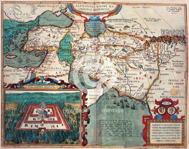 Map of Asia Minor and Africa, 1595. Creator: Unknown.