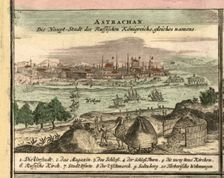 Map of Astrakhan, 1762