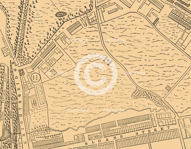 'Map of Belgravia, 1814', (c1876). Creator: Unknown.