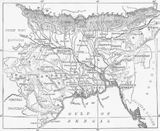 Map of Bengal, Behar, and Orissa c1891. Creator: James Grant