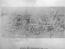 Map of Benzoni, (1541), 1920s