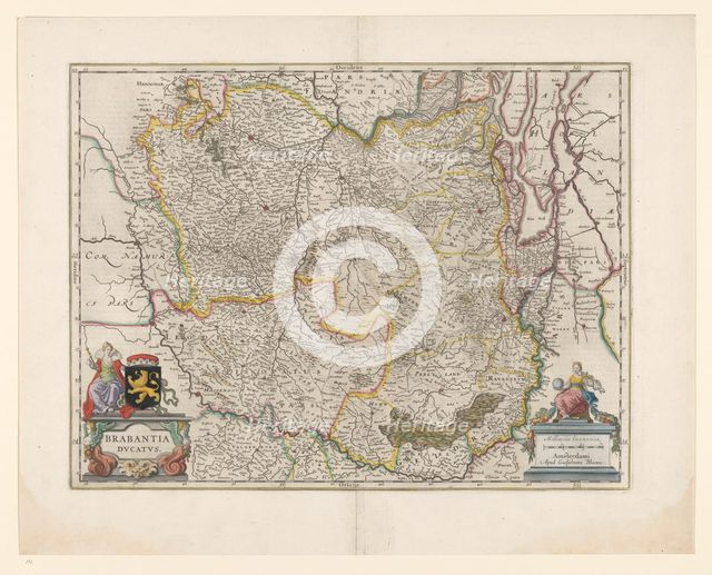 Map of Brabant, 1631. Creator: Willem Blaeu.