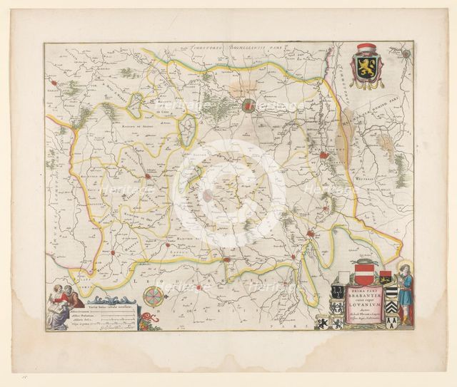 Map of Brabant, 1635. Creator: Michael van Langren.