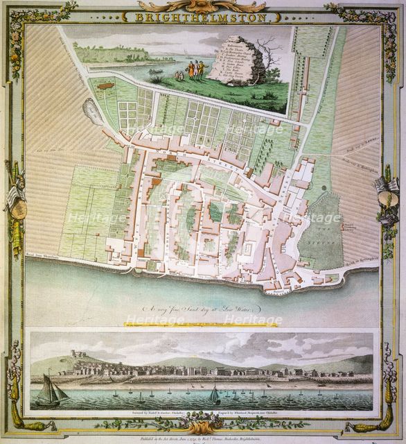 Map of Brighton, East Sussex, 1779. Creator: Whitchurch.