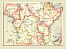 Map of Central Africa, 1902. Creator: Unknown