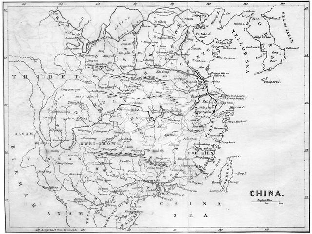 Map of China, 1847. Artist: Unknown