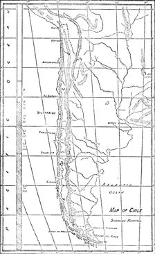 Map of Chile 1911