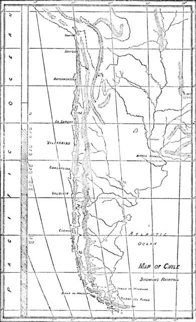 'Map of Chile', 1911. Artist: Unknown.