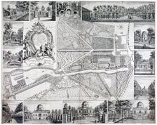Map of Chiswick in the London borough of Hounslow, 1736. Artist: John Rocque
