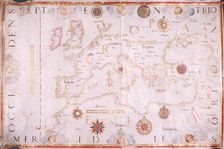 Map of Europe, 1570. Creator: Diego Homem