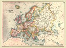 Map of Europe, 1902. Creator: Unknown