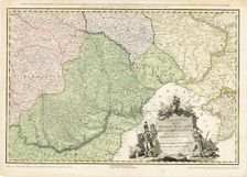 Map of Europe with the shift of borders in the course of the Russo-Turkish War (1787-1792), c. 1789
