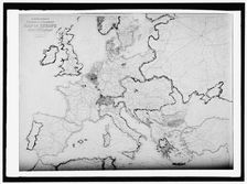Map of Europe, between 1913 and 1917. Creator: Harris & Ewing