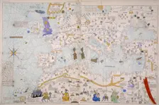 Map of Europe, North Africa and the Mediterranean, c1842-c1853. Creator: Unknown