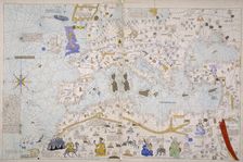 Map of Europe, North Africa and the Mediterranean, c1842-c1853. Creator: Unknown