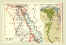 Map of Egypt, 1902. Creator: Unknown