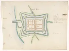Map of Elburg, c.1650-c.1799. Creator: Anon