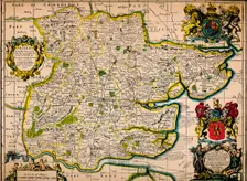 Map of Essex 1678. Artists: John Ogilby, William Morgan