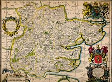 Map of Essex 1678. Artists: John Ogilby, William Morgan