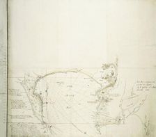 Map of False Bay and the Cape Peninsula, 1780. Creator: Robert Jacob Gordon