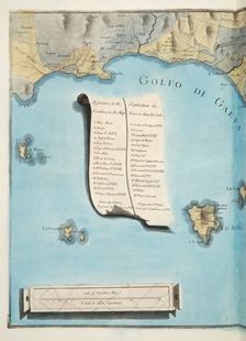 Map of Gulf of Gaeta, 1776