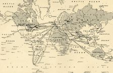 Map of Greater Britain in Relation to the Homeland 1916. Creator: Unknown