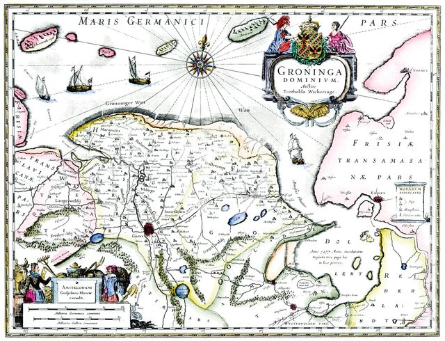 Map of Groningen, Netherlands, 17th century Artist: Unknown