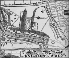 Map of Hyde Park, London, 1748 (1878). Artist: John Pine