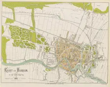 Map of Haarlem and its surroundings, 1882. Creator: F. Allan