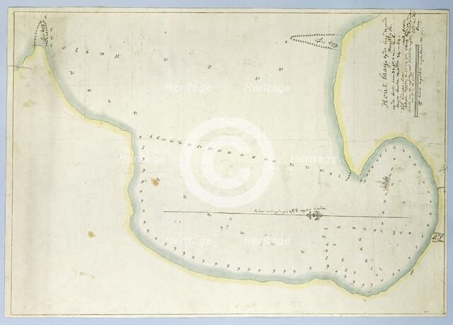 Map of Hout Bay, 1780. Creator: Robert Jacob Gordon.