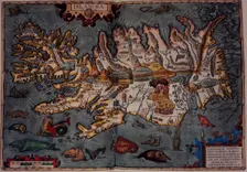 Map of Iceland, 1606. Creator: Abraham Ortelius
