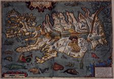 Map of Iceland, 1606. Creator: Abraham Ortelius