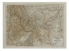 Map of Idaho and Montana, USA, c1910s. Creator: Emery Walker Ltd