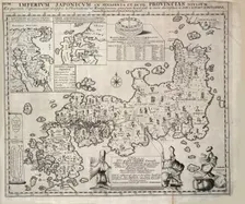 Map of Japan, 1727. Creator: Kaempfer, Engelbert (1651-1716)