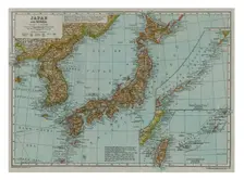 Map of Japan and Korea, c1910. Artist: Gull Engraving Company