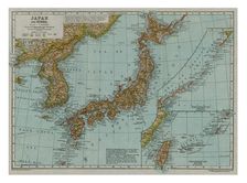 Map of Japan and Korea, c1910. Artist: Gull Engraving Company