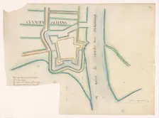 Map of Kuinre Fortification, c.1650-c.1799. Creator: Anon