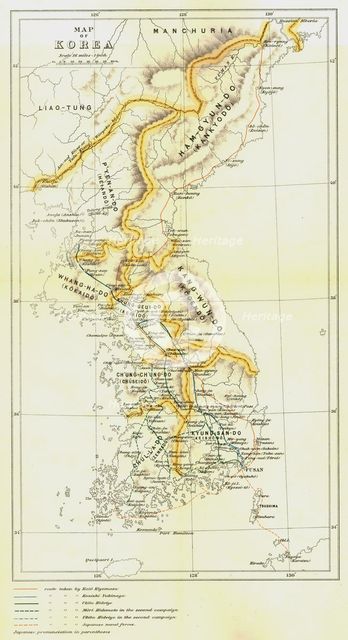 Map of Korea', 1903. Creator: Unknown.