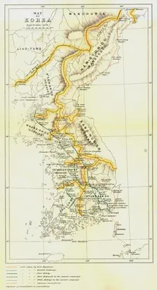 Map of Korea 1903. Creator: Unknown