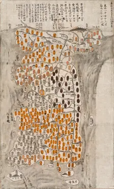 Map of Korea (image 1 of 2), Copy after a map dated 1628. Creator: Unknown