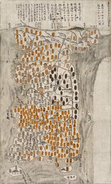 Map of Korea (image 1 of 2), Copy after a map dated 1628. Creator: Unknown