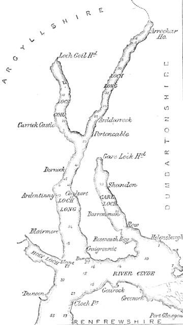 Map of Loch Long with Loch Goil, 1890. Creator: Unknown.