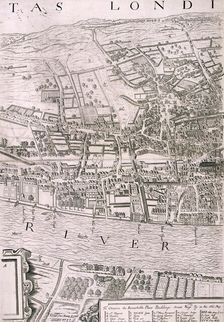 Map of London, 1560. Artist: George Vertue